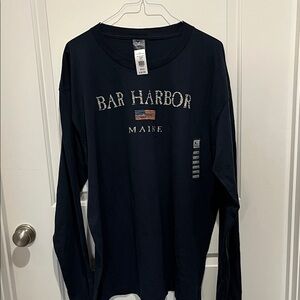 Navy Long Sleeve Men's Shirt